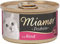 MIAMOR - Pastete | Nassfutter für ausgewachsene Katzen mit natürlichem Taurin. Getreidefreies Alleinfutter in der Dose ohne Soja und künstliche Zusätze | 12x85g Rind