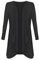 Womens Ladies Plus Size Long Sleeve Waterfall Cardigan Top Duster Coat Jacket, XXXL 24-26 Plus Size, Black