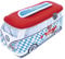 BRISA VW Collection - Volkswagen Neopren Universal-Schmink-Kosmetik-Kultur-Reise-Apotheke-Tasche-Beutel im T1 Bulli Bus Design (Bayern/Bunt/Groß)