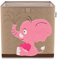 LIFENEY Aufbewahrungsbox Kinder mit Elefant Motiv I Spielzeugbox mit Tiermotiv passend für Würfelregale I Ordnungsbox für das Kinderzimmer I Aufbewahrungskorb Kinder