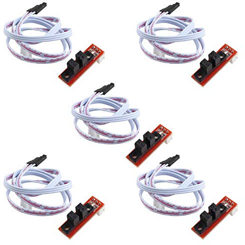 HALJIA 5 Pezzi Optical Endstop Light Control Limit Interruttore ottico interruttore fotoelettrico RAMPS 1.4 Smart 3D Printer Parts Accessori