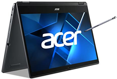 acer TravelMate Spin P4 (TMP414RN-51-53J8) Convertible Notebook 14 Zoll Windows 10 Pro Laptop - FHD IPS Touch-Display, Intel Core i5-1135G7, 8 GB DDR4 RAM, 256 GB M.2 PCIe SSD, Intel Iris Xe Grafik
