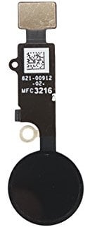 DHLK® Home Button Cable compatible with iPhone 7 Plus - No Touch ID Function (A1661, A1784, A1785) Black