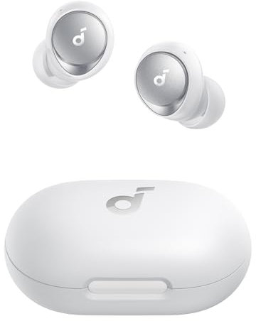 Soundcore by Anker Space A40 Auto-Adjustable Active Noise Cancelling Wireless Earbuds, Reduce Noise by Up to 98%, 50H Playtime, Hi-Res Sound, Comfortable Fit, App Customization(Renewed)