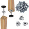 Evotrade Bussola Ragno Fondello A Pressione Per Ruote o Piedini M 6/8/10 Kit 20 Pezzi (M6)