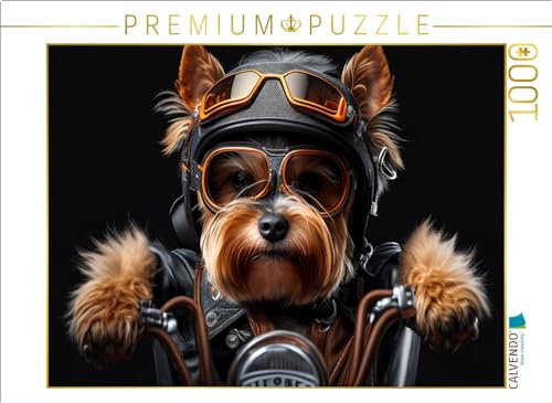 CALVENDO Puzzle EIN Motiv aus dem Kalender Der humoristische Yorkshire Terrier Kalender | 1000 Teile Lege-Größe 64 x 48 cm Foto-Puzzle für glückliche Stunden