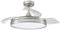 FABRILAMP TODOLAMPARA - VENTILADOR DE TECHO LUZ LED DC MICENAS NIQUEL ASPAS DESPLEGABLES 108D 6 VELOCIDADES REMOTO+TEMPORIZA+MEMORIA