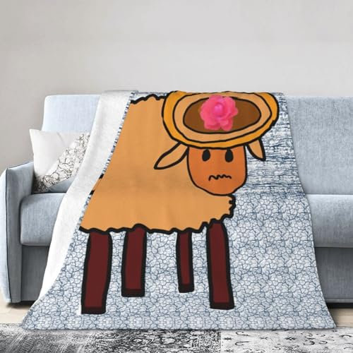 Eine Minderheit Schaf bedruckt, modische Flanell-Bettdecke, gemütliche Decke, weich und warm, Sofadecke, Schlafzimmerdecke, 101,6 x 76,2 cm