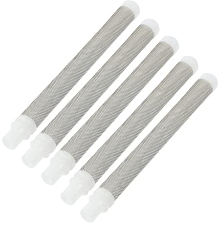 HEMOTON 5st Sprühfilter Wagner Airless Ersatz-airless-farbfilter Airless-farbspritzfilter Farbsprühsystem Airbrush Reinigungsset Weiße Wandfarbe Rostfreier Stahl Hoher Druck Spritzpistole