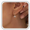 Yienate Boho Huggie Reif Ohrringe Winzigen Kreis Reif Ohrringe Cz Strass Mond/Stern/Blitz/Böse Auge/Kegel/Schlange Baumeln Tropfen Ohrringe Punk Aussage Ohrringe Für Frauen Mädchen（Gold Bösen Blick）