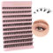 Poiuyoiu Wimpern 40D Wimpern Extensions Cluster Lashes Fake Lashes 8-16mm Länge Künstliche Wimpern Natürlich Einzelne Wimpern DIY Lash Extension Falsche Wimpern Wispy Individual Eyelashes