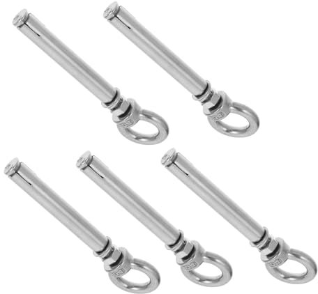 GLEAVI 5stücke Edelstahl Ringöse mit Spreizringöse für Heberingöse Robuste Ösenschraube für Innen und Außen Geeignet für Zäune Fenster und Heimdekoration