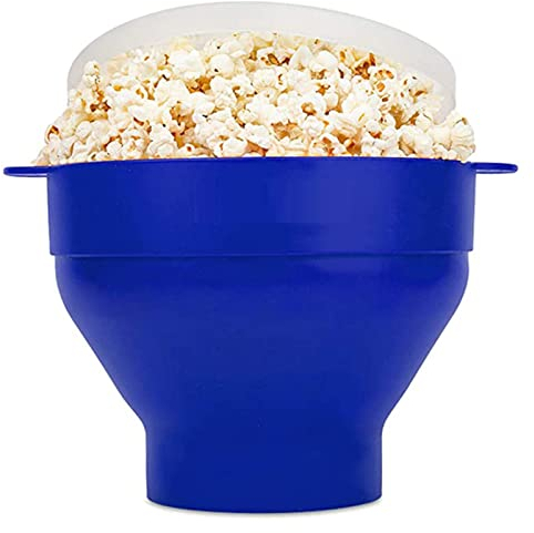 Palomitas de maíz para microondas, fabricante de palomitas de maíz de silicona, cocina plegable de calidad alimentaria, herramientas fáciles para hacer palomitas de maíz, cuenco con tapa