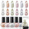 MODELONES Nagellack 6 PCS, Nagellack Set Grün Nude Silber Rosa, Nagellack Schnelltrocknend, Langanhaltender Nagellack Weihnachten für DIY Salon Geschenk für Maniküre Salon