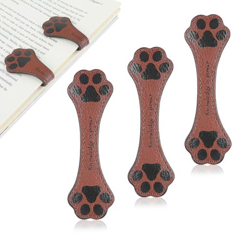 Giantree 3 Stück Retro Lesezeichen Magnetisch, Vintage Lesezeichen Personalisiert Bookmarks Leder Seitenmarker Bookmarks for Reading Bücher Zubehör