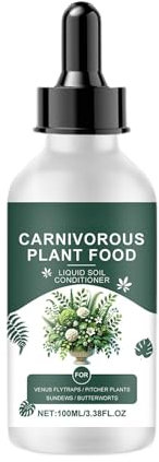 Venus Flytrap food - gocce alimentari per piante carnivore, Soluzione nutritiva per piante 100 ml | Concime liquido per piante da coltivazione, integratore alimentare per piante tropicali