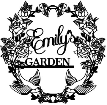 Personalized Metal Garden Sign, Custom Wall Art, Mom's or Grandma's Garden, Decorative Hanging Outdoor Decoration, Flower Sign Plaque