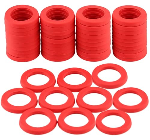 Ylnailky Garden Hose Washers | Outdoor Garden Hose Silicone Gasket | Repair Tools Leak-Proof for Washing Machine Shower Head Pressure Washer Sink Sprinkler Faucets Bathroom Plumbers