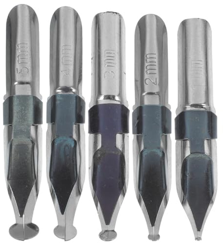YOSADIER 5 Stück Teiliges Edelstahl Dip Pen Federn Ersatzspitzen Langlebige Kalligraphie Lettering federn Kompatibel für Schreib Zeichengeräte Glattes Schreiben für Anfänger und Profis