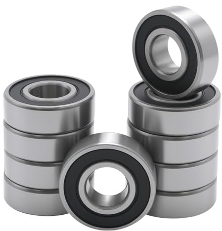 MospdyGear 10 Stück 15x35x11mm 6202-2RS Kugellagern, Doppelt Abgedichtete Lager, Geeignet für Elektromotoren, 3D Drucker und Verschiedene Mechanische Geräte