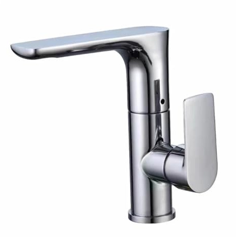 CYBSFKJ 360° drehbarer Badezimmer-Wasserhahn, Edelstahl-Waschtischarmaturen, heiße und kalte Mischbatterie, Pistole, grau/silberfarben, Badezimmer-Arbeitsplatten-Wasserhahn(Silver)