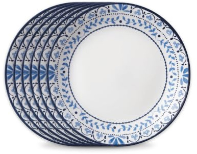 CORELLE 6-Piece Splitterfest Geschirr-Set, Portofino-Muster, Glas