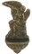 artigianatodaloise - Acquasantiera con angelo in ottone anticato artigianato made in Italy - Acquasantiera 2