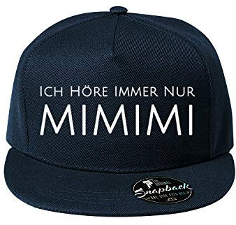 OwnDesigner Ich höre Immer nur mimimi Baumwolle Baseball Cap, Basecap - Unisex Baseball Cap, Baseball Mützen für Draussen, Sport oder auf Reisen (Cap 440 Navy)