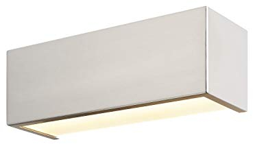 SLV Wandaufbauleuchte CHROMBO / Wand-Beleuchtung innen, LED Spot, Aufbau-Leuchte, Wandaufbauleuchte, Decken-Strahler / 590k 11W 590lm grau Stahl dimmbar, 1003317