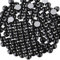 Beadsland 288 Pezzi Strass Retro Piatto,Cristalli Strass per Unghie,Nero,SS34(7,0–7,3 mm)