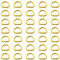 Swpeet 150 Stück 5/8 Zoll – 15 mm Gold Mehrzweck-Metall D-Ring halbrunder D-Ring für Hardware Taschen Ring Hand DIY Zubehör (Gold, 5/8 Zoll)