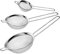 Pack 3 Colador Acero Inoxidable 12cm y 10cm y 8cm/ Colador Cocina/Colador Acero Malla Fina/Juego de Colador Acero Inoxidable Redondo Microperforado 12cm y 10cm y 8cm Pack 3
