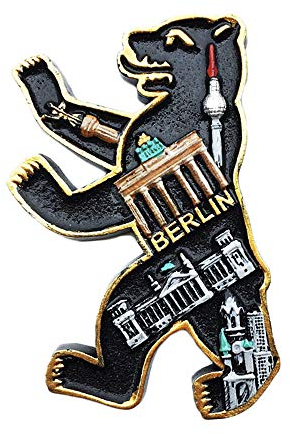 Berlin-Deutschland-Bär-Kühlschrankmagnet, Souvenir, Geschenk, handgefertigt, Heim- und Küchendekoration, Berlin-Kühlschrank-Magnet-Kollektion