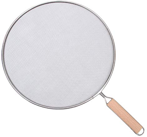 Alacritua Grille de protection anti-éclaboussures de graisse en acier inoxydable pour poêle à frire 21 cm/25 cm/29 cm/33 cm