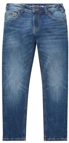 TOM TAILOR Jungen 1035984 Kinder John Skinny Relaxed Fit Jeans Mit Stretch, 10119 - Used Mid Stone Blue Denim, 176 EU