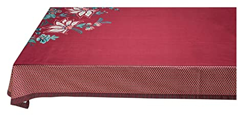 PIP STUDIO 51035049 Flower Festival Tischdecke Dark pink 150 x 250 cm (1 Stück)