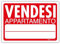 NEW CARTELLO SEGNALETICO - Vendesi appartamento - Adesivo Resistente, Pannello in Forex, Pannello In Alluminio (ADESIVO 30X42 CM)