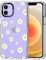 MOSNOVO für iPhone 12 / iPhone 12 Pro Hülle – Durchsichtige, schlanke, stoßfeste TPU+PC-Handyhülle, [6,6 Fuß Fallschutz/Anti-Abziehen] - Weiße Gänseblümchen