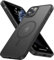 Noonin Strong Magnetic Case for iPhone 11 Pro Max，[Compatible with MagSafe] Protective Shockproof Cover Phone Case for iPhone 11 Pro Max 6.5 (Black)