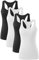 vislivin Workout Tanktops für Damen Racerback Yoga Tanks Basic Sportliche Activewear-4er Pack Schwarz/Weiß/Schwarz/Weiß S