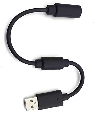 NORMICHIC Extension Adapter Cable for Xbox 360 Replacement USB Breakaway Cable for Xbox 360 Wired Controllers (black)