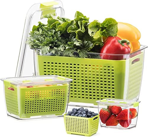 Luxear Fresh Food Container Produce Keeper for Fridge