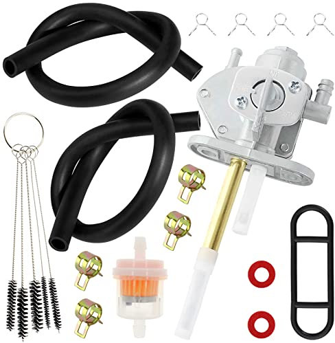 SOAJEE Robinet d'arrêt de réservoir de carburant compatible avec Polaris Predator 500 Trail Blazer 250 XR50 CRF50 Moto ATV Quad Dirt Bike TaoTao Buyang Baja Panterra Kymco Sunl Roketa BMX