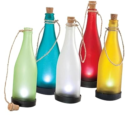 OSALADI 5 Stk Solar Flaschenlicht Outdoor Flaschenbeleuchtung Solarlampen Flaschen-Lampe FüR Flaschen Solar Led Lampe Draussen Flaschenlicht Leuchter