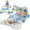Baby-Piano-Spielmatte, Aktivitäts-Fitnessstudio und Aktivitätscenter-Fitnessstudio, 2 in 1 (Blue)
