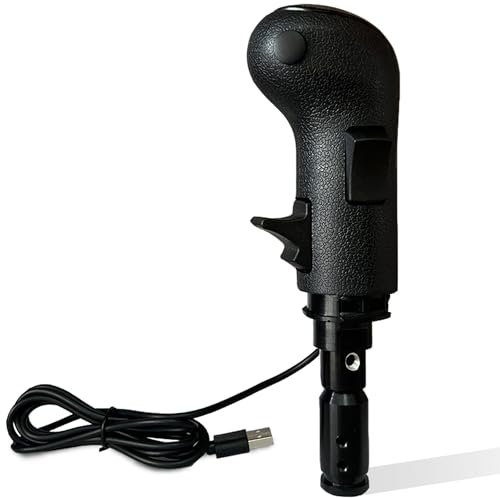 Maeysiph USB American Truck Simulator Shifter, pomello del cambio per PC adatto per giochi ATS ed ETS2, Sim Racing Shifter compatibile con Logitech G27 G29 G920, Thrustmaster TH8A Fanatec SQ, ATS
