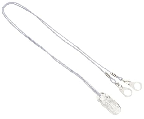 FRCOLOR Anti-Lost Hearing Aid Lanyard with Portable Carry Case Adjustable BTE Retention Rope for Seniors and Children Durable Abs Nylon Clip Protection Strap