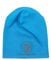 SCHIETWETTER Accessoire Kinder Mütze, Leichte Beanie, Übergangsmütze, dünne Kopfbedeckung, Logo-Print, stretch, warm, einfarbig azuro/orange 52