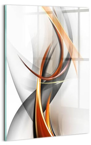 Wallfluent Gehärtetes Glas Dicke 4mm Für die Küche Badezimmer und Schlafzimmer Glasbild 20x30cm Wanddekoration Wandbild Bild Mit Motiv - Moderne Formen