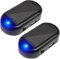 EONANT 2PCS Auto Solar Simulation Fehlalarm mit USB Ladeanschluss, Anti-Diebstahl LED blinkende Sicherheit falsches Licht, Auto Universal Alarmzubehör (Blau)